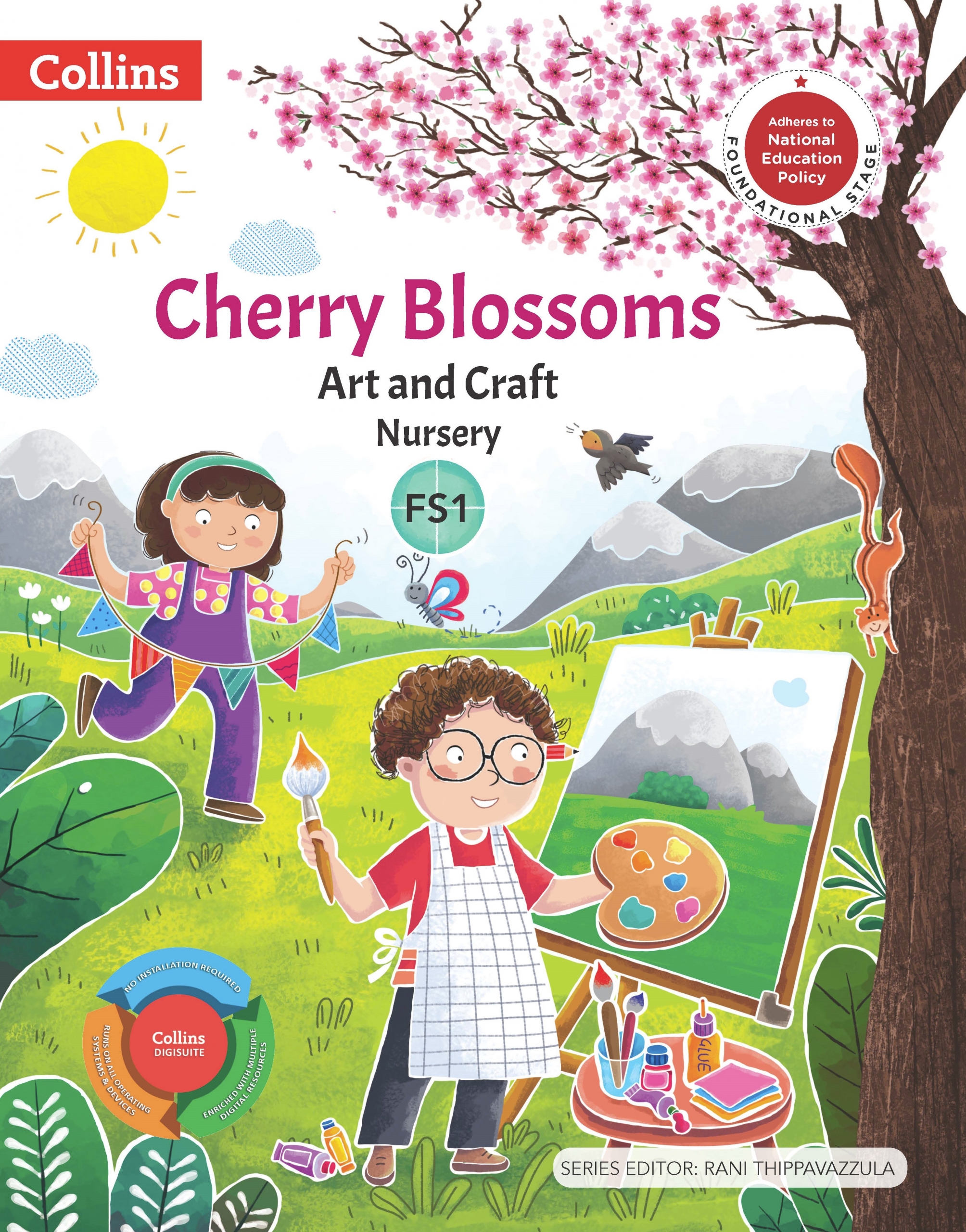 Cherry Blossoms Nursery Art Craft scaled