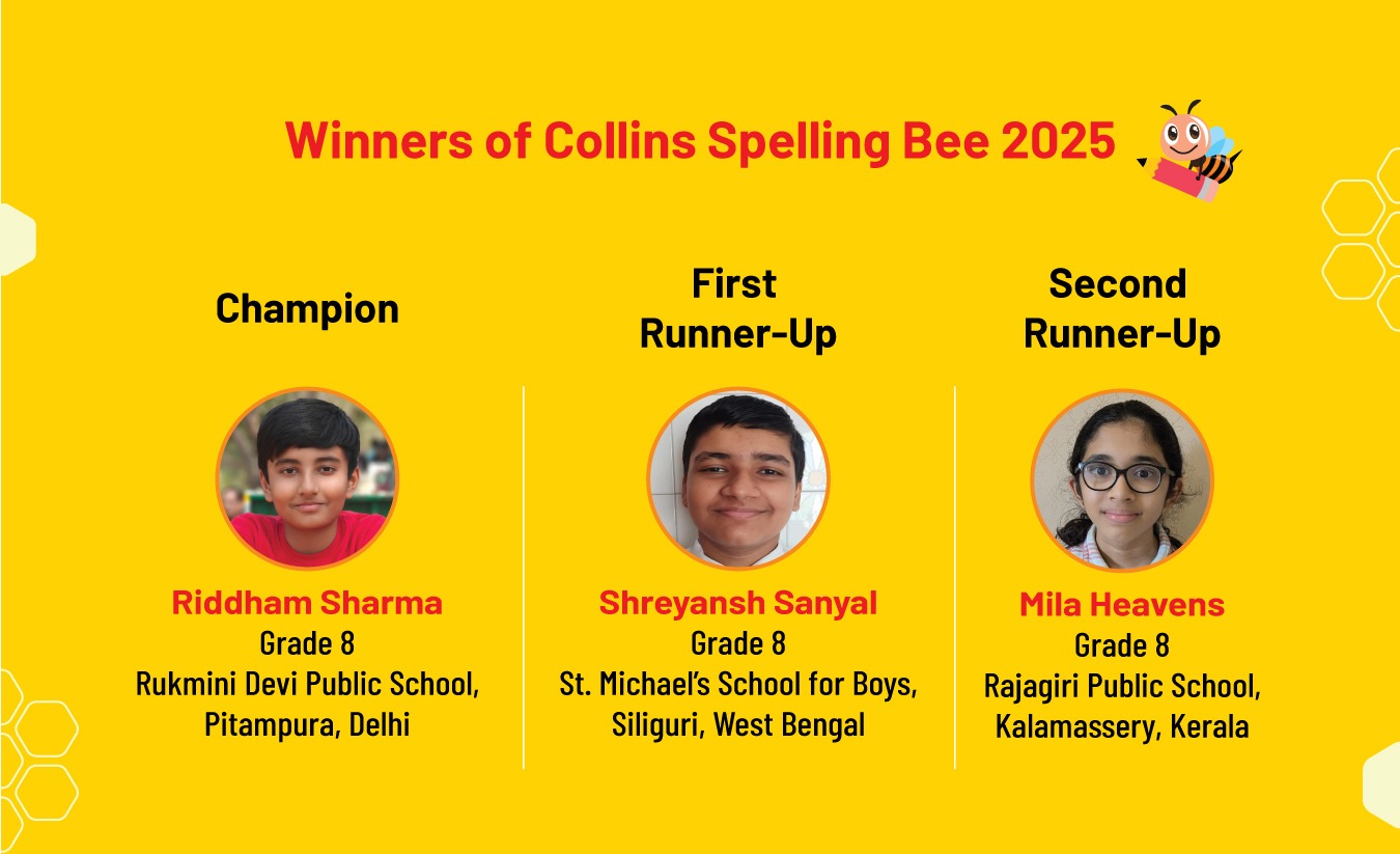 Winners of Collins Spelling Bee 2025
